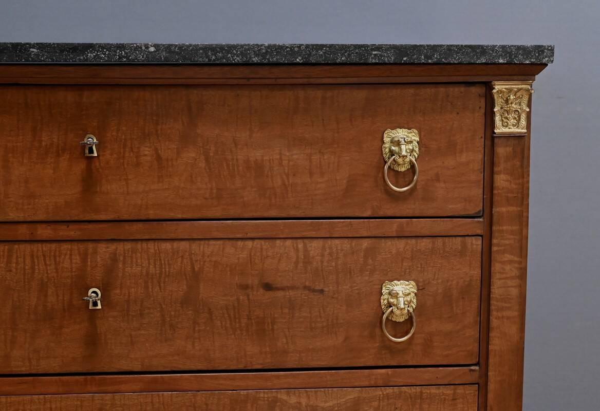 Return from Egypt chest of drawers in mahogany, Empire period – Early 19th century