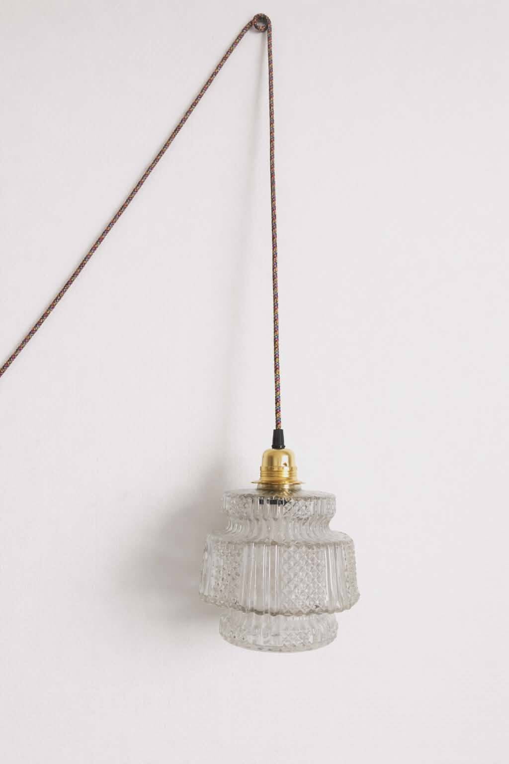 Vintage lamp and coloured wire