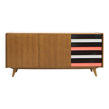Model U-460 Sideboard in Oak by Jiří Jiroutek for Interier Praha, 1965