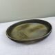 Large enamelled stoneware dish signed Tournay