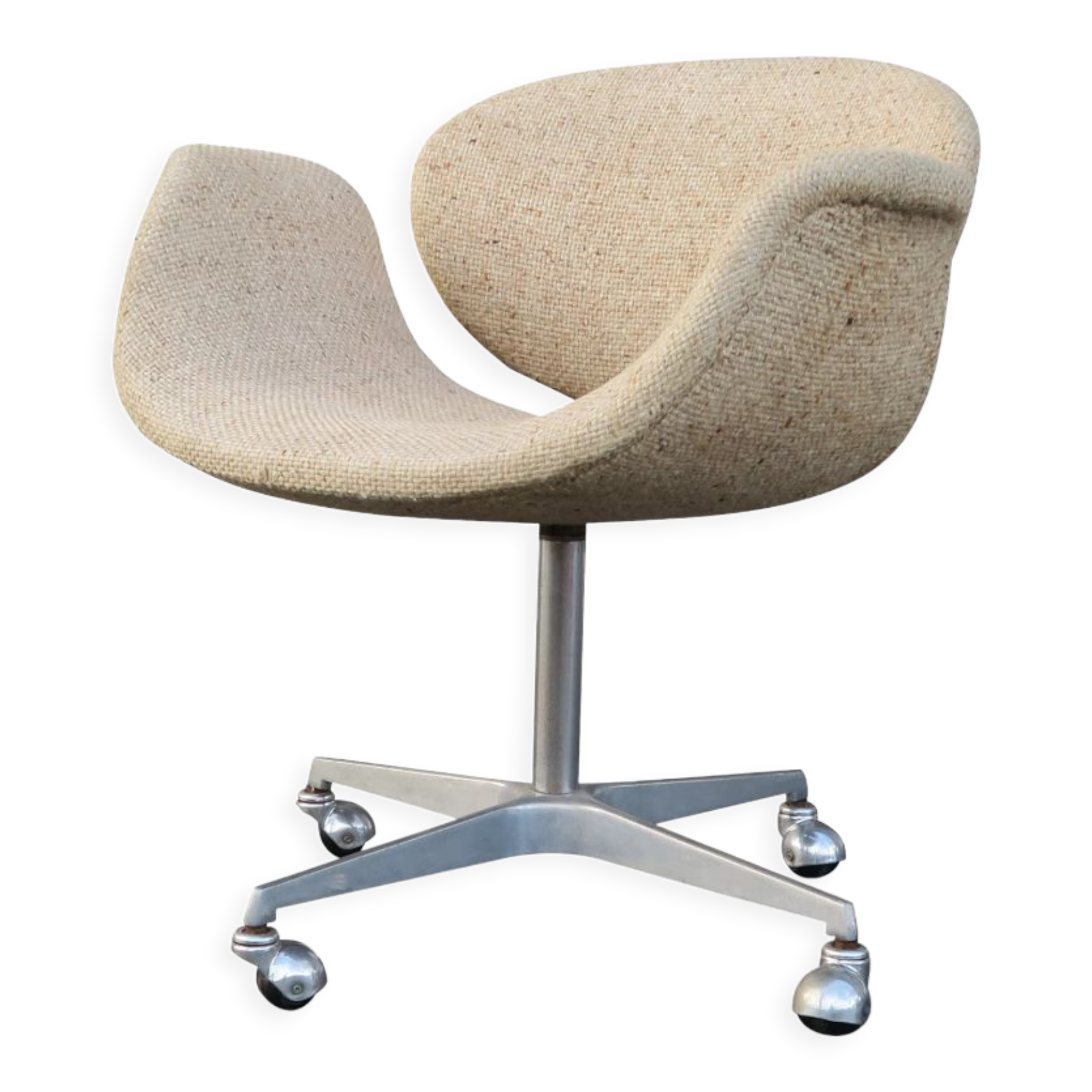 Armchair with wheels "Little Tulip" Pierre Paulin for Artifort