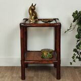 Rattan sofa bedside table