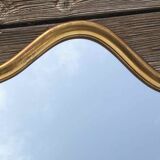Old mirror gilded frame with leaf 48x60cm