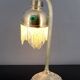 Art Nouveau Brass and Glass Cabochon Table Lamp, Circa 1910