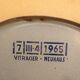 Enamelled plate Vintage panel "no turning left"