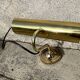 Pair of antique brass desk lamps, desk sconces.