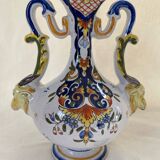 Desvres polychrome earthenware vase