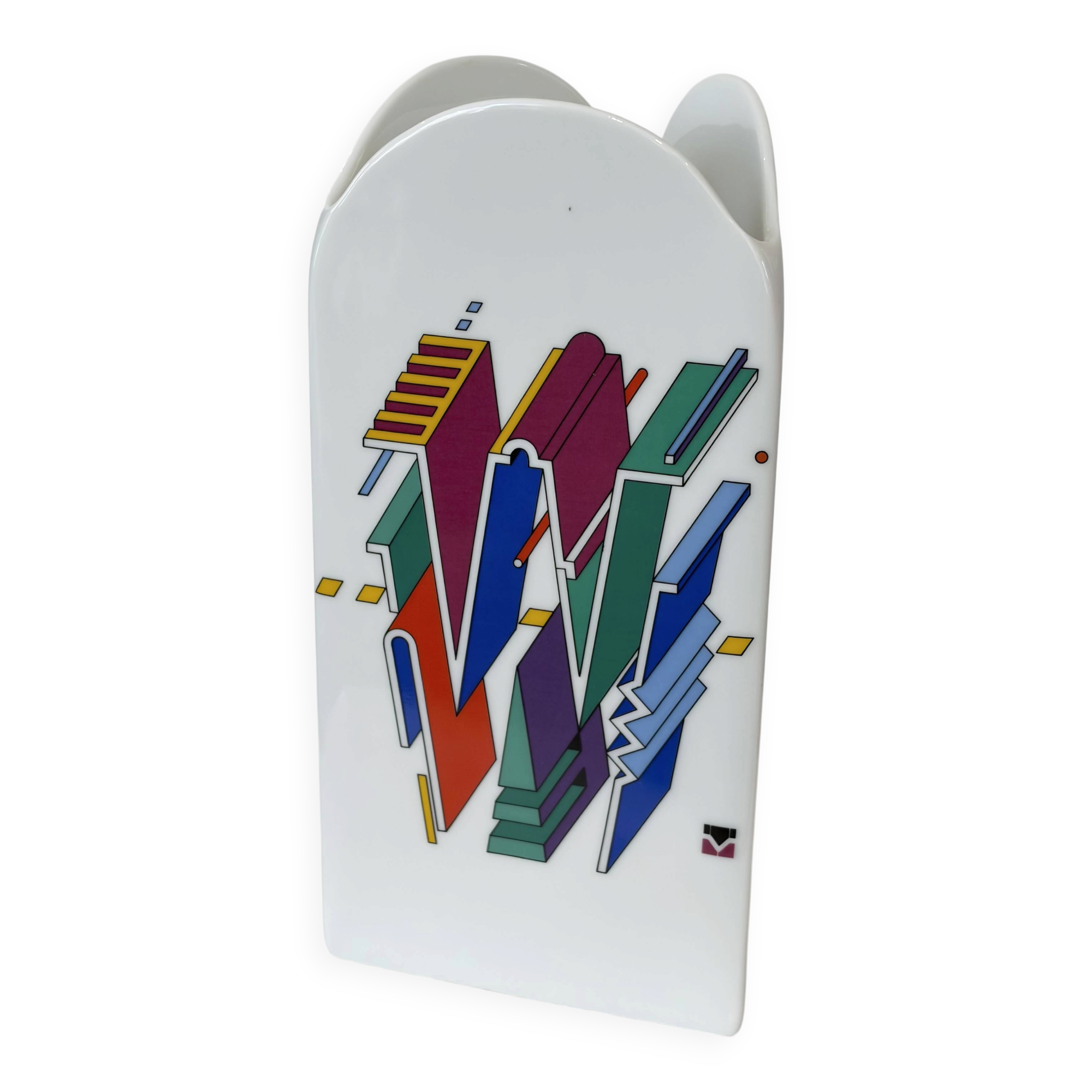 Vase en Céramique par Marcello Morandini pour Rosenthal, 1980s
