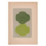 Painting on old paper - B48 and B66 - abstract paintings signed Eawy