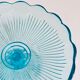 Sky blue glass compotier