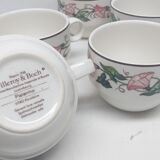 Lot 6 chocolate cups Villeroy and Boch Palermo cardboard