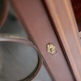 Elegant console by waring & gillow ltd, in mahogany veneer.