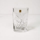 Oval crystal vase, Bleikristal, Germany, 1960s