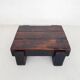 Mid-century brutalist solid wooden coffee table, The Netherlands 1970's