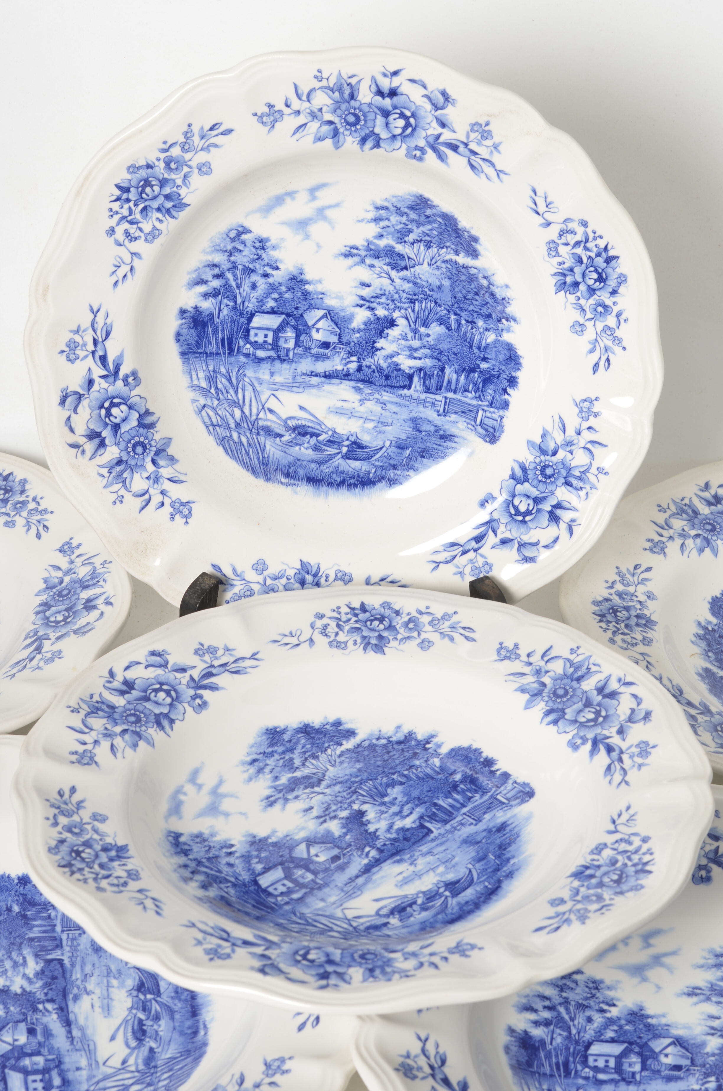 Hollow plates Sarreguemines Romantic