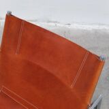 Cognac leather 'SZ02' lounge chair by Martin Visser for 't Spectrum, 1960