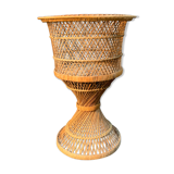 Rattan pot cover 1960