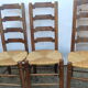 4 straw chairs