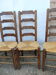 Set de 4 chaises  en paille