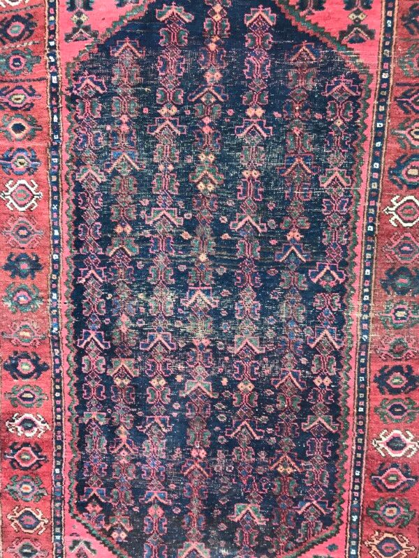 Carpet old Persian Bijar 19th century handmade 110 X 189 CM