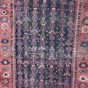 Carpet old Persian Bijar 19th century handmade 110 X 189 CM