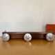 Patere vintage bois et aluminium