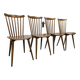 Set of 4 Scandinavian Baumann chairs model Minuet 1980 stamped
