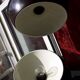 Art Deco Vintage brown and white enamelled suspension duo