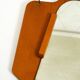 1930s Wall Mirror, Teak and Plywood, Abstract Design, Germany