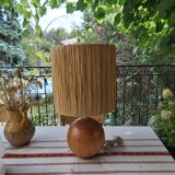 Lampe vous et raphia vintage