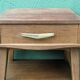 Pair of bedside tables, 1950s, compass legs