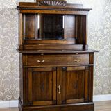 Large Oak Sideboard with Mirror, 1930s