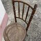 Duo de chaises de bistro cannage, Fischel, bois tourné fin 19eme