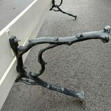 Garden bench old cast iron feet