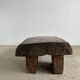 Asian solid wood quadripod brutalist coffee table H30 L81 l42