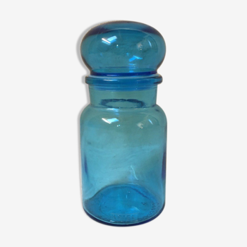 Old "Ariel" laundry bottle in blue glass