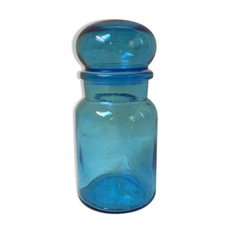 Old "Ariel" laundry bottle in blue glass