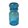 Ancienne bonbonne de lessive « Ariel » en verre bleu