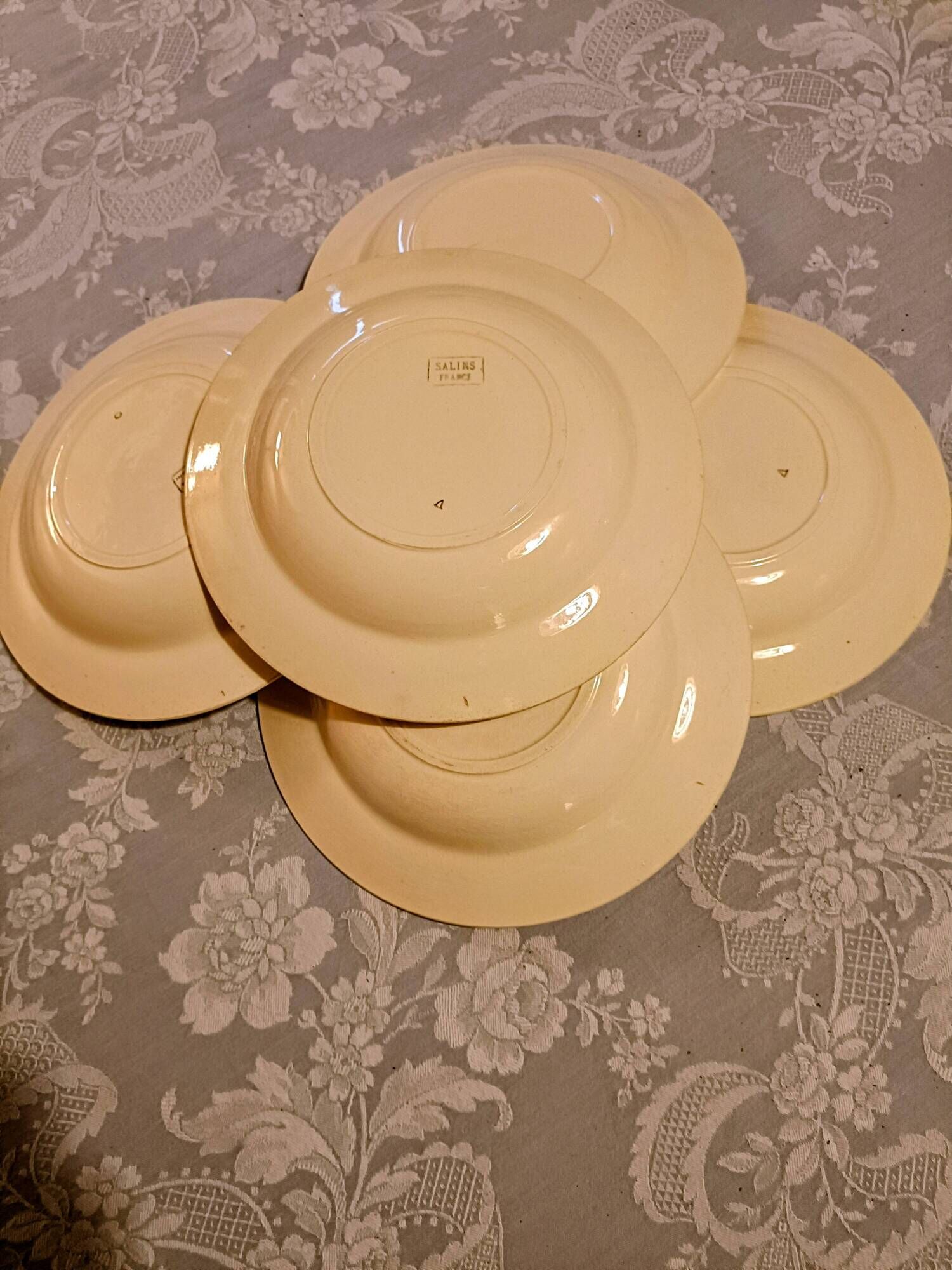 5 deep plates Salins