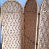 Rattan screen 1960 4 leaves