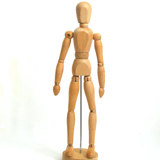 Wooden articulated puppet
