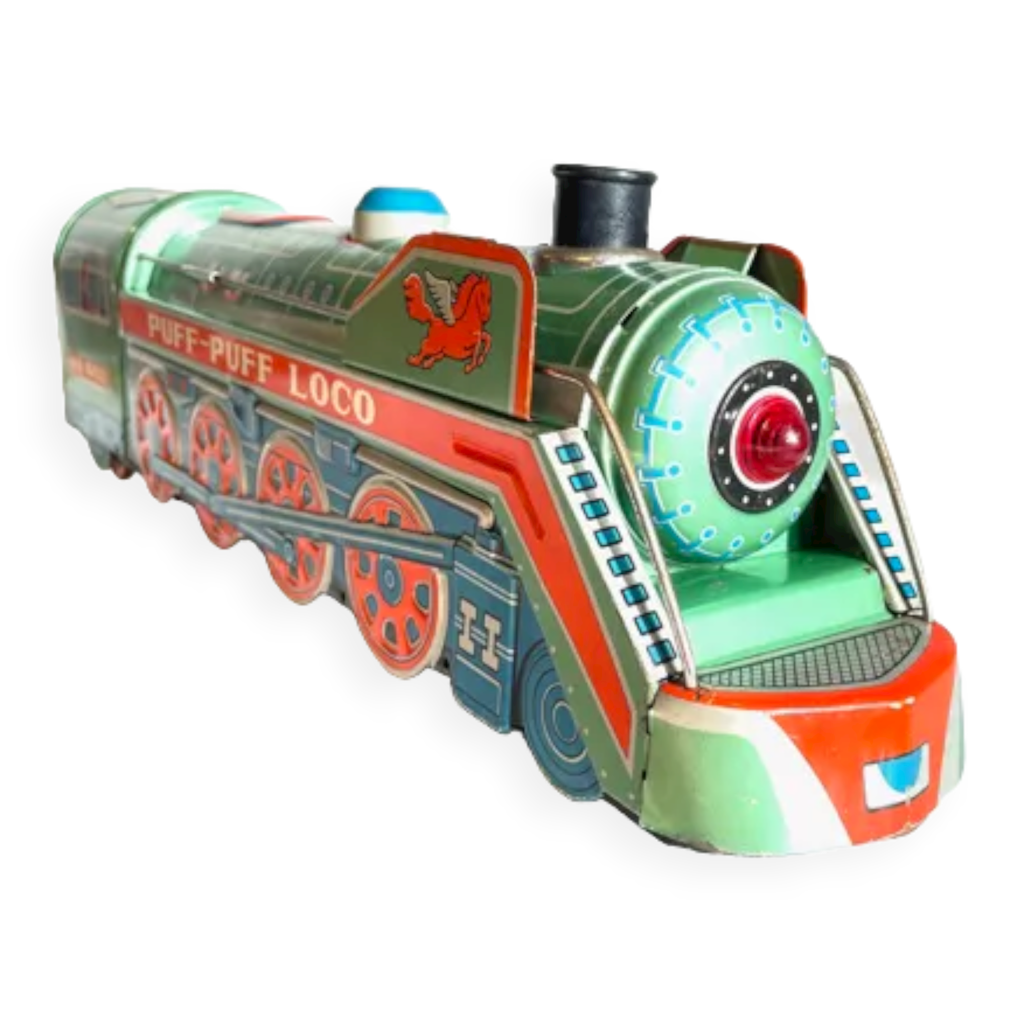 Metal toy vintage locomotive