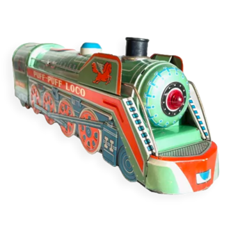 Metal toy vintage locomotive