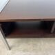 1970s coffee table in teak and aluminium