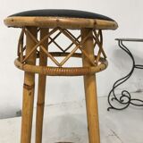 Pair of rattan bar stools