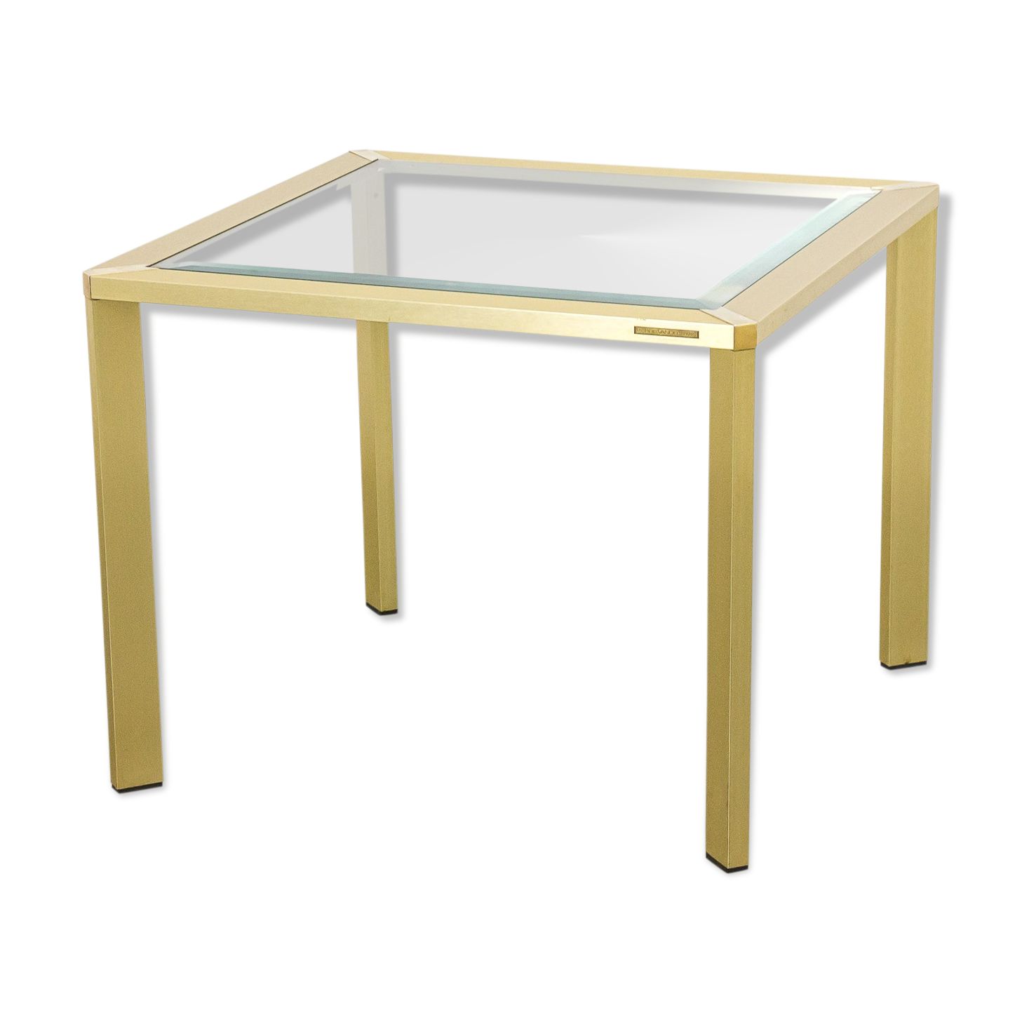 Pierre Vandel mid century coffee table brass