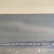 Lithograph signed by the French artist Victor ZAROU - Coastal view