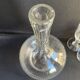 Decanter and 6 cut crystal porto glasses XIXth