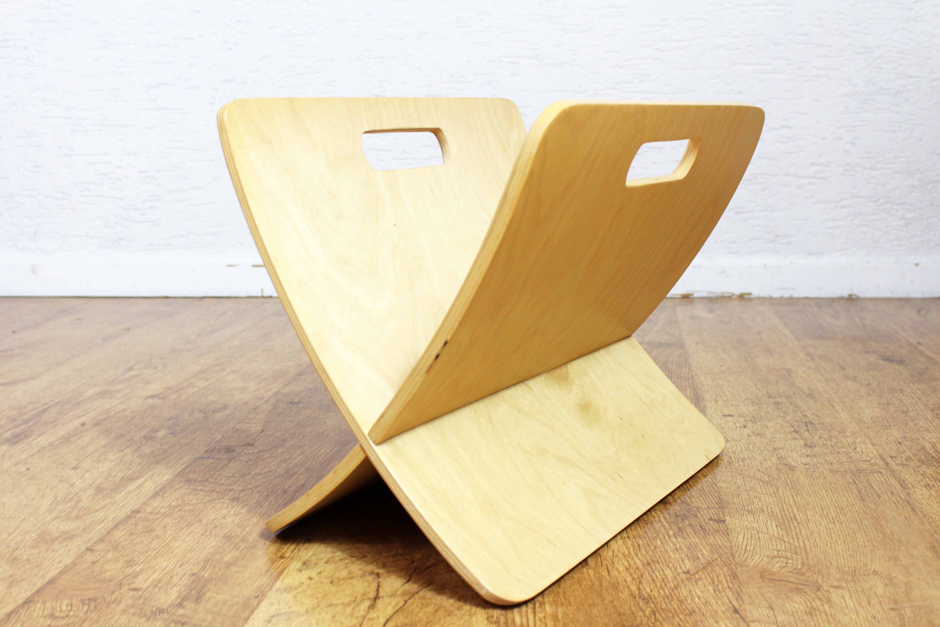 Porte-revues en contreplaqué cintré, 1980