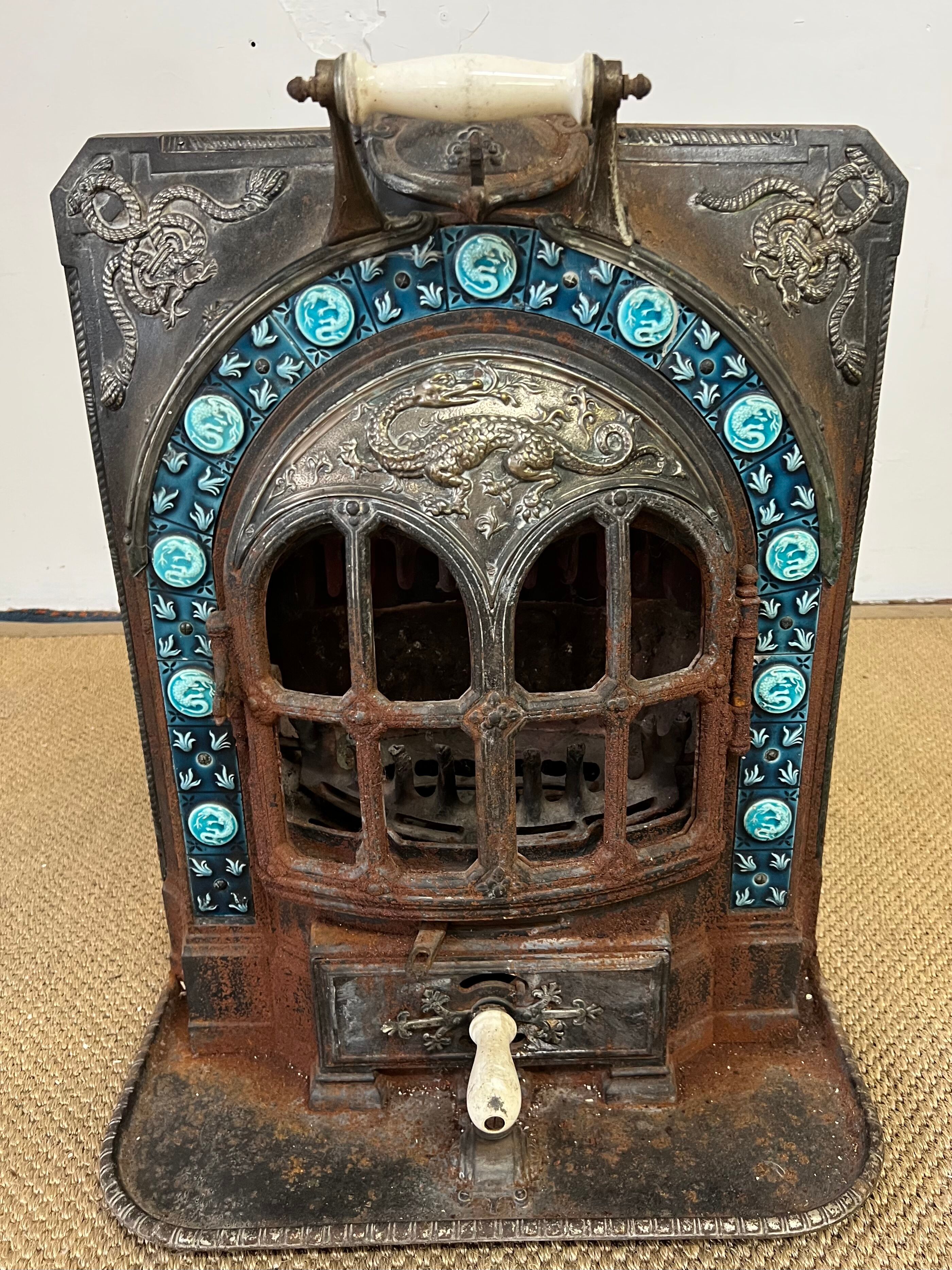 Cast iron stove E. Chaboche La Salamandre